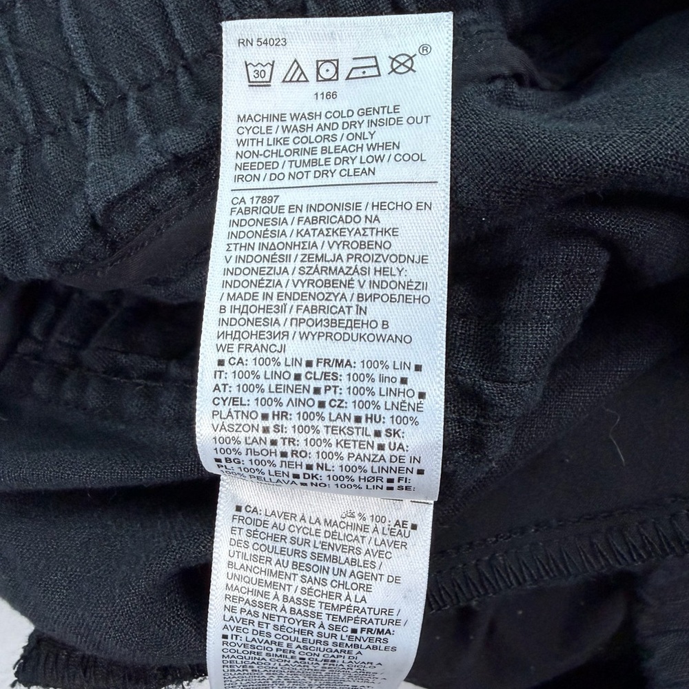 Athleta Linen Women’s Black Jogger Pants - Picture 6 of 6